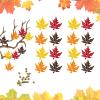 Maple Leaf Ornaments, 16 pcs Wooden Maple Leaf Hangings view 1