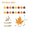 Maple Leaf Ornaments, 16 pcs Wooden Maple Leaf Hangings view 2