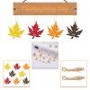 Maple Leaf Ornaments, 16 pcs Wooden Maple Leaf Hangings view 4