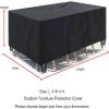 Jianghu Art Waterproof Outdoor Furniture Cover 340 x 100 x 75 cm, Heavy-Duty 600D Oxford Fabric view 4