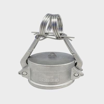 SURE TEC Camlock Couplings Type DC Female Dust Cap, Stainless Steel, 3/4"
