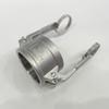 SURE TEC Camlock Couplings Type DC Female Dust Cap, Stainless Steel, 3/4" view 3