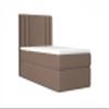 Best MINI Single Box Spring Bed with Bonell Mattress and Storage (Brown – Itaka 20, 100x200 cm) view 2