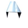 Galvanized Steel U-Channel, 0.75 mm Thick, 250 mm Long, 40 × 80 × 40 mm Inner Dimensions view 2