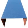 Galvanized Steel U-Channel, 0.75 mm Thick, 250 mm Long, 40 × 80 × 40 mm Inner Dimensions view 3