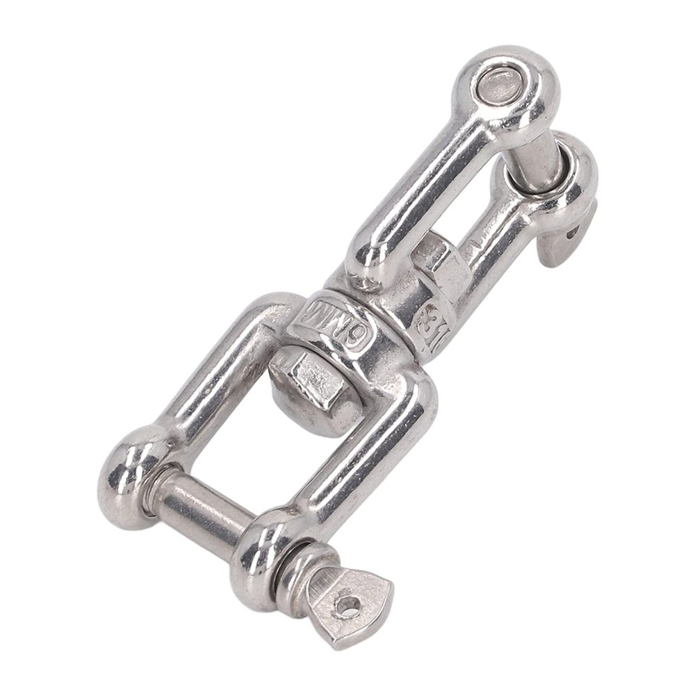 TREETDOBV 304 Stainless Steel Double-Jaw Shackle, 8 mm