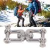 TREETDOBV 304 Stainless Steel Double-Jaw Shackle, 8 mm view 3