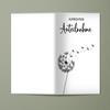 WBdesignz Minimalist Sympathy Card with Envelope, Dandelion Design, DIN A6 view 4