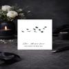 WBdesignz Sympathy Card with Envelope – Far from the Eyes, Forever Close to the Heart – Simple Condolence Card with Birds, A6 view 4