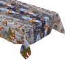 KEVKUS K25C Christmas Winter Village Oilcloth Tablecloth, Oval 140 x 320 cm, Raw Cut Edge view 2