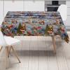KEVKUS K25C Christmas Winter Village Oilcloth Tablecloth, Oval 140 x 320 cm, Raw Cut Edge view 4