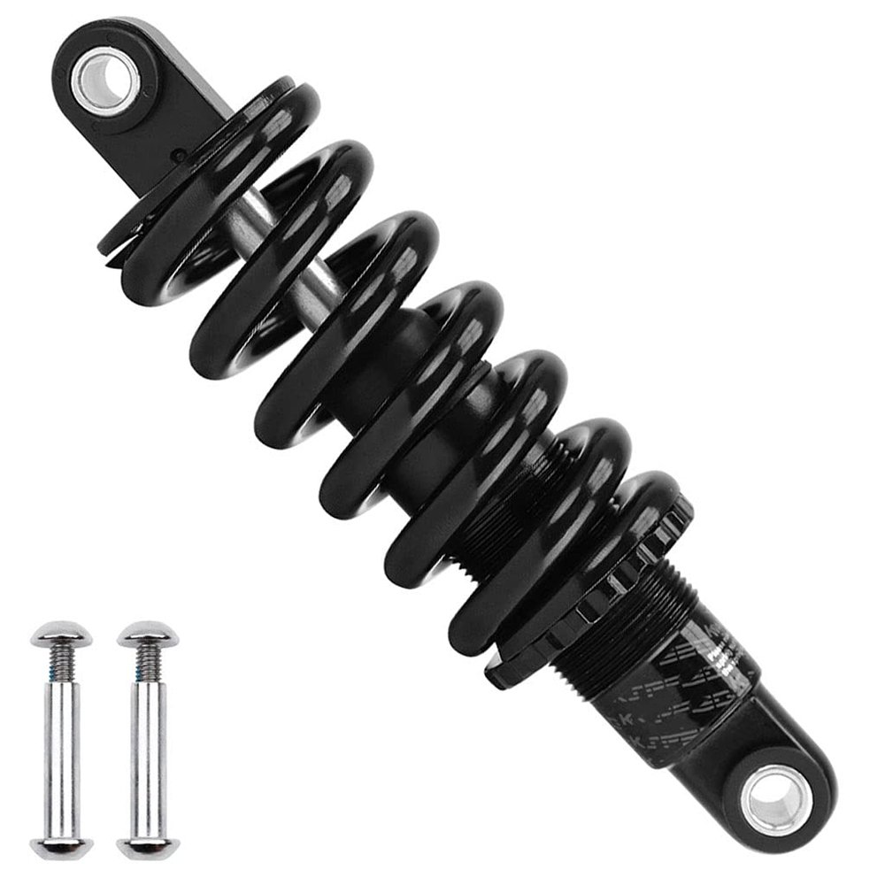 LvTu Mountain Bike Rear Shock Absorber, 125/150 mm, Coil Spring Suspension, 165/190 mm