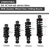 LvTu Mountain Bike Rear Shock Absorber, 125/150 mm, Coil Spring Suspension, 165/190 mm view 3