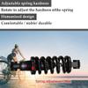 LvTu Mountain Bike Rear Shock Absorber, 125/150 mm, Coil Spring Suspension, 165/190 mm view 4