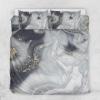 Xoenoiee Gray Marble Print 3-Piece Bedding Set, King Size (264.2 x 223.5 cm) view 2