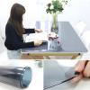 Transparent Table Cover, 1.5 mm Thick, Matte Black One-Sided Protector view 2