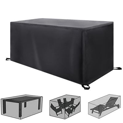 HSFFBHFBH Winterproof Outdoor Furniture Cover, 240 x 120 x 75 cm, Gray-Black