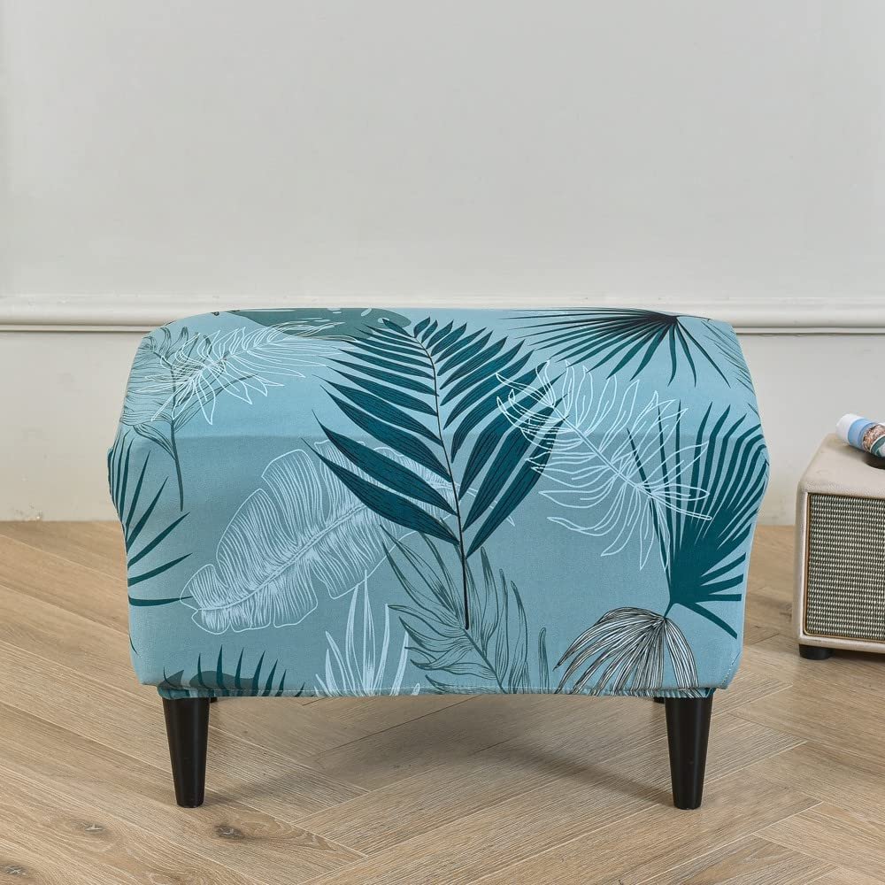 ZEaink Stretch Ottoman Cover for Rectangular Footstools, Color #26
