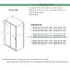 AGATA Three-Sided Shower Enclosure, Black Profiles, Sliding Door, H195, 6 mm, 75x100x75 view 3