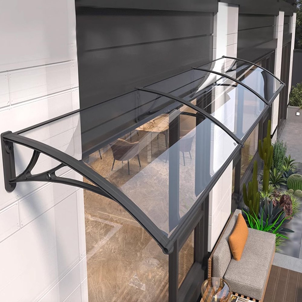 Transparent Polycarbonate Door Canopy, 60 x 130 cm