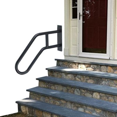 Wrought-Iron Handrail for Porch, Deck, and Outdoor Stairs