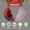 HOVUK Hanging Christmas Decorations, Wall Decor, Foil Garland, Bells, Balls and Snowflakes, Red/White, 30 cm Ball view 4