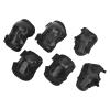 Alomejor Roller Skate Protective Gear, Knee and Elbow Pads, One Size, Comfortable to Wear, Good Shock Absorption for Outdoor Sports (Black) view 3