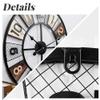 HAODING 60 cm Vintage Metal Wall Clock view 4