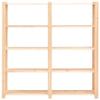 Homgoday 5-Tier Storage Shelving Unit, 3 Pieces, 170 x 38 x 170 cm, Solid Pine, 500 kg view 4