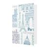 Paris Landmark Pattern Greeting Cards, Colorful Blank Birthday Cards with Envelopes view 2