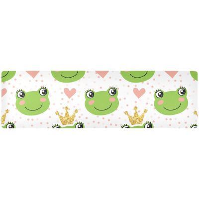 Cute Frog with Crown Long Trivet for Hot Pots and Pans, 100 x 30 cm