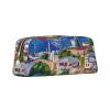 AdaNti Old Europe Bridge Print Pencil Bag, Waterproof Zipper Case, Gold view 2