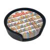 Funny Bookshelf and Ladder Leather Coasters, Set of 6 view 1