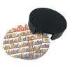Funny Bookshelf and Ladder Leather Coasters, Set of 6 view 4