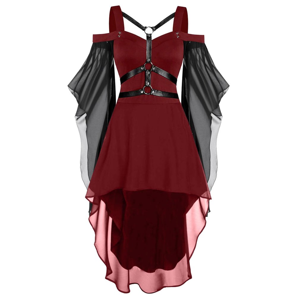 Women’s Halloween Carnival Gothic Renaissance Dress Costume