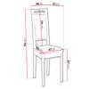 Mirjan24 Roztin XV Dining Chair, W47 x H96 x D51 cm, Upholstered Beechwood Chair, Walnut/Kronos 07 view 2