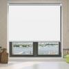 Double Roller Blind, No-Drill Clamp Fit, 115 x 230 cm, Blackout, White view 1