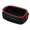 37L Telescoping Storage Bucket, Multifunctional, Lightweight, Foldable Design, High-Strength Plastic, Universal Use, Black with Cover, for Outdoor Fishing, Camping, and Travel view 1