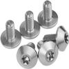 6-Piece M6 Titanium Alloy Bicycle Stem Bolts, Gold, M6 x 15 mm, for Road and Mountain Bikes view 2