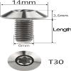 6-Piece M6 Titanium Alloy Bicycle Stem Bolts, Gold, M6 x 15 mm, for Road and Mountain Bikes view 3