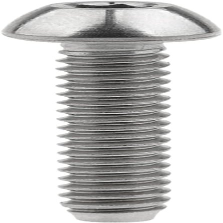 Bike Stem Bolts, Titanium Alloy M4 Half-Round-Head Screws, Gold, M4 x 15 mm, 8 pcs (Color: Titanium, Size: M4 x 20 mm, 4 pcs)