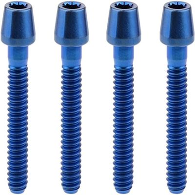 Stem Bolts, Bicycle Bolts, 4-Piece Titanium M8 Taper-Head Screws for Bicycles and Motorcycles, Gold, M8 40 mm (Color: Blue, Size: M8 30 mm)