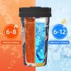Insulated Mermaid Travel Coffee Tumbler with Lid view 4