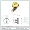 Smart Cam Code Lock for Cabinet, 3-Digit Combination Drawer and Box Lock, 1 pc (Gold, 20 mm) view 2