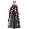 FAIRAH Halloween Skull Print Hooded Cloak for Women and Men view 3