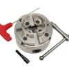 4-Inch Scroll Chuck, 100 mm Woodworking Chuck, Chrome-Plated, Self-Centering 4-Jaw Chuck, 1 in x 8 TPI view 2