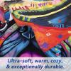 ALIFAFA Pug Throw Blanket, Colorful Pug Design view 3