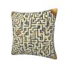 AthuAh Labyrinth Treasure Map Square Pillow Cover, Soft Polyester, 12 x 12 in view 2