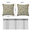 AthuAh Labyrinth Treasure Map Square Pillow Cover, Soft Polyester, 12 x 12 in view 4