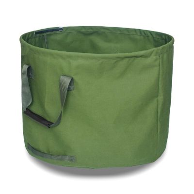 Waterproof Canvas Garden Waste Bag, Green
